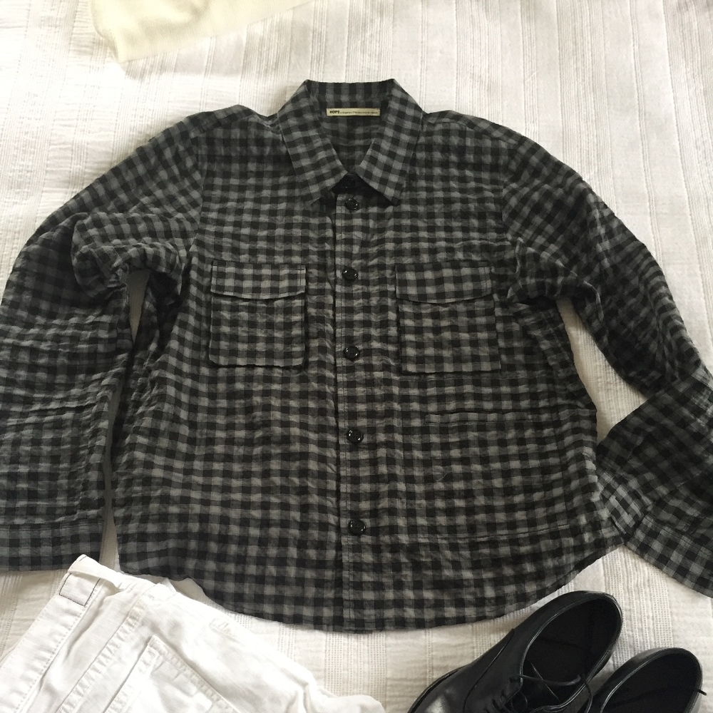 Hope -Stylish Plaid in Semi Sheer linen